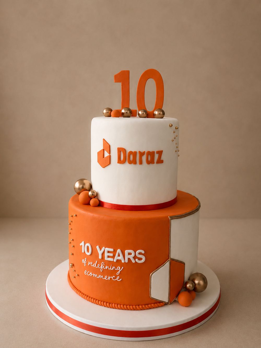 Corporate anniversary cake for Daraz